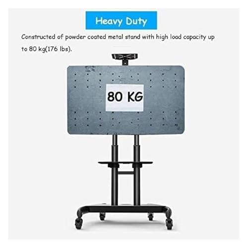 Soporte de TV móvil con ruedas para pantallas 32-70" miniatura 4