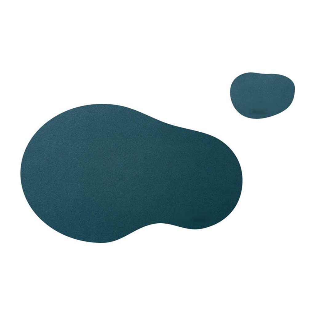 IANSHFKN 4 Pcs Irregular Shape Placemat Coasters Cookware Leather Place Mats Heat Insulation Dinner Table Kitchen