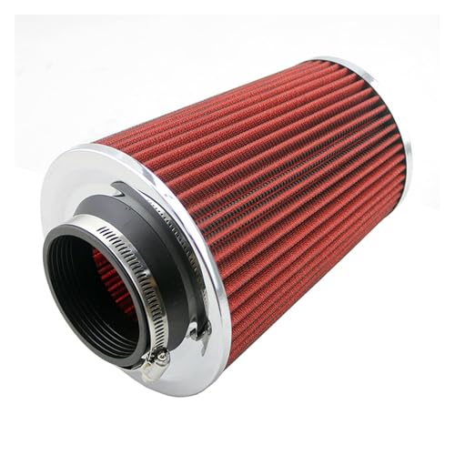 Filtro de aire deportivo universal de 3 pulgadas y 76 mm con admisión de aire frío, con abrazadera, lavable, for coche, repuestos profesionales(3 inch)
