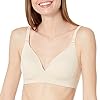 Amazon Essentials Women's Brushed MIRCOFIBER Wirefree Bra, Beige, 32B