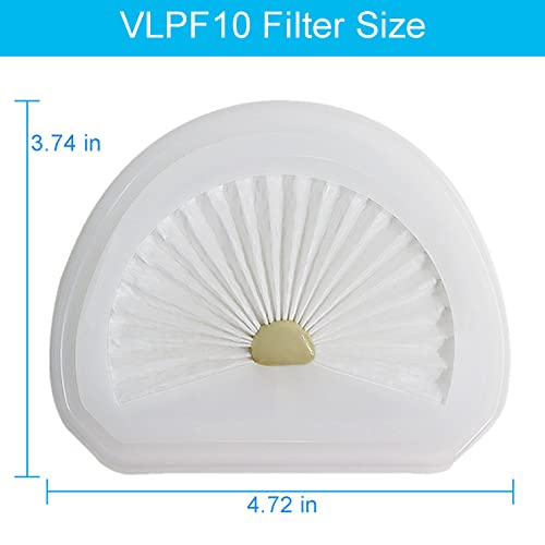 Image of 6 Pack VLPF10 Filter for Black + Decker Dustbuster Cordless Handheld Vacuum | Compatible with HLVA320J26, HLVA325J10, HLVA315J22 Replacement Filter HLVA315J, HLVA320J, HLVA325BP07 Part N575266, N600601