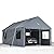10x20FT Heavy Duty Carport Canopy,Extra Large Portable Car Tent Garage with Roll-up Windows and All-Season Tarp Cover,Removable Roof &Side Walls for Car, SUV,Boats&Truck Shelter Logic Storage