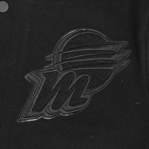 Image of Pro Standard Mens WNBA Classic Triple Black Varsity Jacket