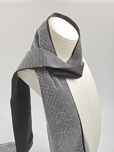 Ladies sparkling rhinestone tie slender scarf shawl necklace suitable for dinner party gifts2