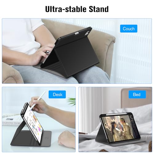 Coque rigide iPad Pro 11 M5 M4 évite la perte du stylet et les rayures