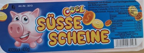 Cool Scheine Esspapier | süßes Bargeld | 400 Euroscheine in der Frischhaltebox, 400 g