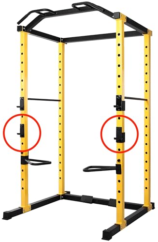 Image of Fitvids Upgraded Adjustable Jammer Arms, Lever Arms, Monolift Attachments Rated 600 LB Per Arm, Fits Racks at All Post Sizes and Hole Sizes, Pair
