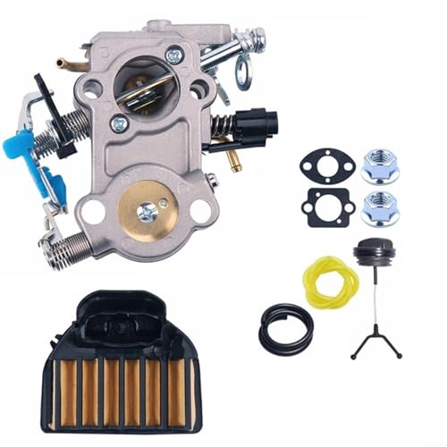 Tune Up - Kit de servicio de mantenimiento para filtro de aire, línea de combustible, montaje de tapa de gas compatible con motosierras 455 460 CS2255, reemplaza las piezas 544883001 544227401