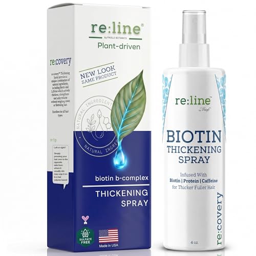 Biotin Hair Thickening and Growth Spray for Thinning and Texturizing - Hair Loss Prevention Tonic for Men and Women