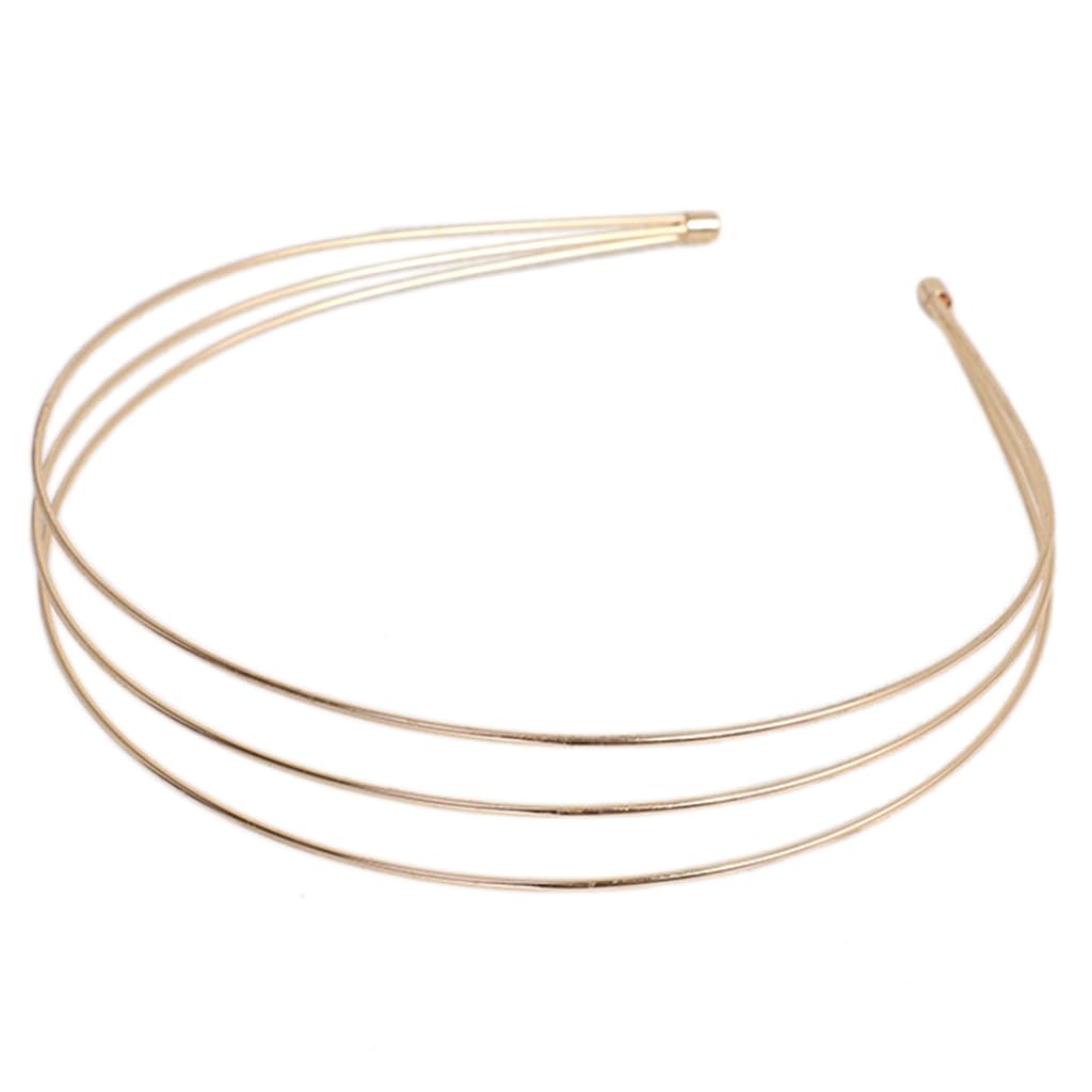 sodeber Smooth Metal Headbands Frame For Tiaras Base Hairband Head Bands Bride Crown Base For Wedding Metal Headbands