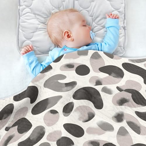 Irregular Geometric Spots Baby Swaddle Blanket for Boys and Girls, Muslin Baby Receiving Swaddle Blanket, Soft Cotton Nursery Swaddling Blankets for Newborn Toddler Infant2