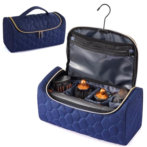 ZRSUN Travel Carrying Case for Hair Dryer Shark Flexstyle FlexFusion Airwrap Brush, Portable Padded Storage Bag with Hanging Hook, Fits All Models & Accessories