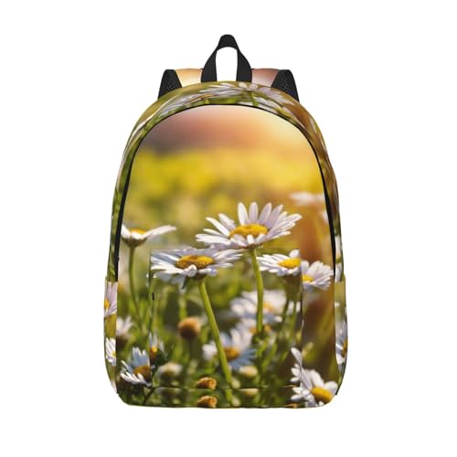 Mochila para ordenador EdWal de margaritas que alivia el peso en viajes y universidad