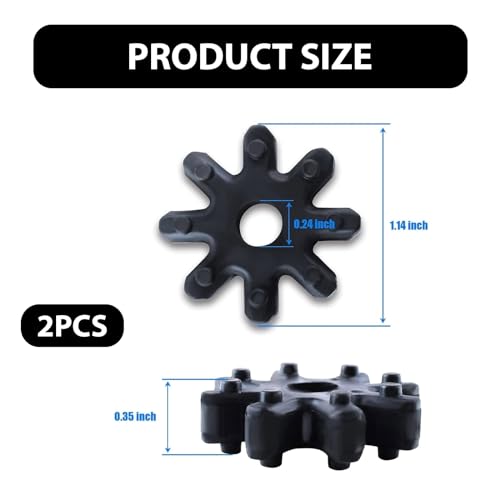 Cerfioo CERJL501BL-1207 2 Pcs Automotive Flexible Steering Coupler Replacement thumb #1