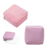 Protection de la Confidentialité Quotidienne：Cette pochette serviette hygiénique opaque assure une discrétion totale pour vos effets personnels intimes. La fermeture éclair robuste sécurise le contenu, évitant toute chute accidentelle dans votre sac à main ou sac à dos, pour une tranquillité d'esprit absolue lors de vos déplacements.