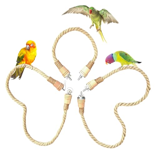 Heiluxe 3PCS Bird Rope Perch