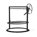 Ash & Ember Santa Maria Style Adjustable Cooking Grate Attachment, Fits 24" Kettle-Style Grills, Open Flame Campfire Cooking Grate, Outdoor Grill Cooking Accessories