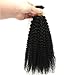 ZigZag Hair Afro Kinky Curly F Tips Microlink Human Hair Extensions 1g/strand 100g Plastic Fearther F Tips Bundles 4B 4C Nano Ring I Tip for Black Women (18 Inch, 4B 4C)