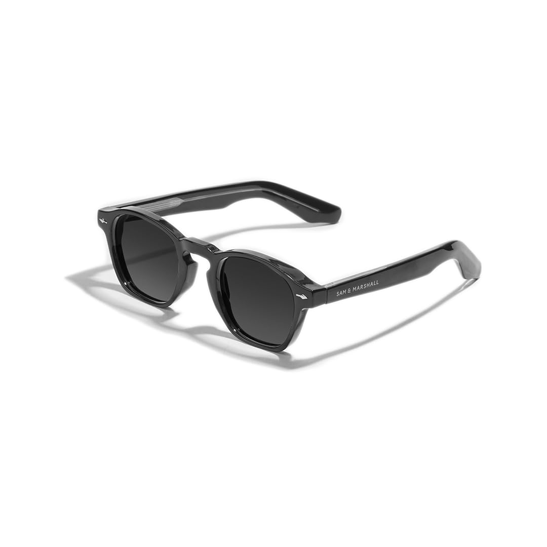 SAM AND MARSHALL CHAD Sunglass I 400% UV Protection I Acetate Sunglass I Square Snglass I Unisex