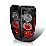 SPEC-D TUNING Black Housing Clear Lens Tail Lights Compatible with 2005-2014 Nissan Frontier , 2009-2012 Suzuki Equator Left + Right Pair Assembly