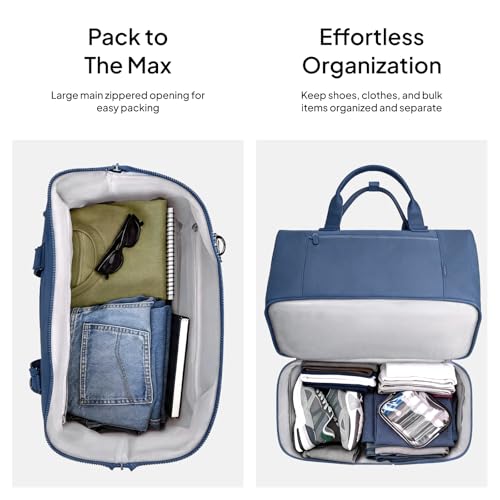 Image of TOPEAST Travel Duffle Bag, Weekender Bags for Women with Shoe Compartment