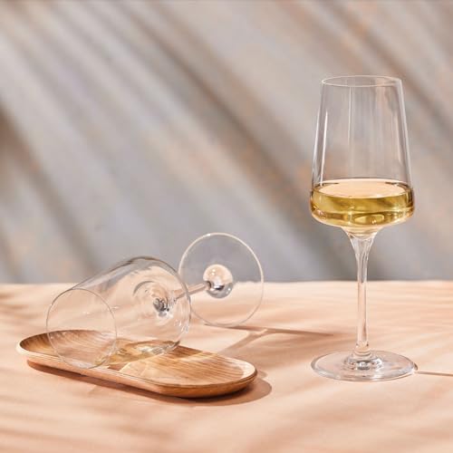 Foto von Krosno Weißwein- und Sektgläser | 6 Stck. im Set | 400 ml | Infinity Kollektion | Elegant | Kristallglas | Bleifreies Glas | Ideal für Zuhause, Restaurants und Partys | Spülmaschinenfest