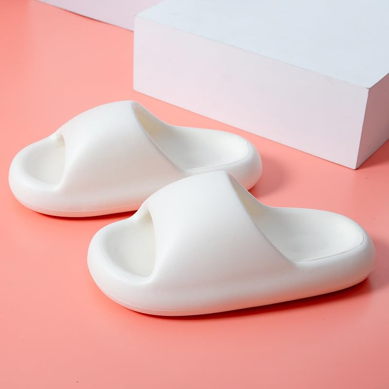 Geerta Cloud Slippers Slides for Women and Men, Indoor Bathroom Shower Shoes Sandals, Ultimate Comfort, Lightweight, Thick Sole, Non-Slip, Easy to Clean2