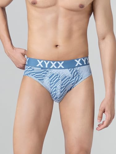 Image of XYXX Metrix Cotton Modal Brief for Men | Snug Fit with Anti-roll no-Marks Waistband | Printed Underwear for Men Combo