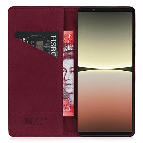 32nd Classic Series 2.0, Real Leather Book Wallet Flip Case Cover For Sony Xperia 5 IV (2022) - Image 2