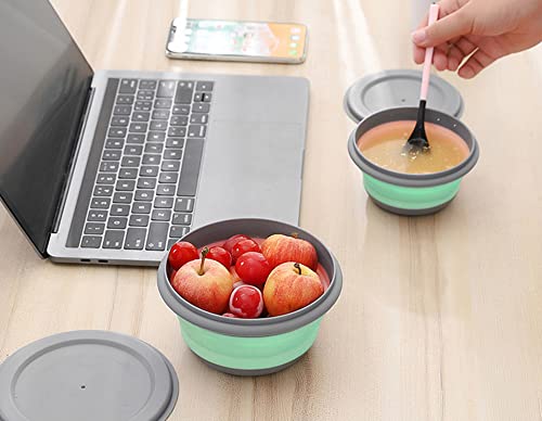 Roysmart 3 Pcs Collapsible Camping Bowl Sets, Portable Silicone Bowl, Multipurpose Folding Bowl, Ideal for School Office - Image 4