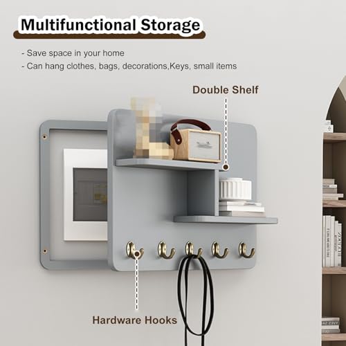 Elektrische Zählerbox Abdeckung, dekorativer Klappdeckel für Breaker Box, Verstecken von Gas- und Elektrotüren, Holzregal Stecktafel-Design für den Heimgebrauch
