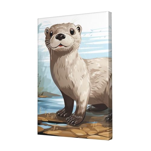 Impression HD Loutre LPSRTWE poster mural 30x45 cm