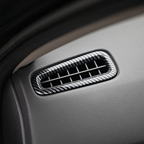 Image of Car A /C Air Vent Outlet Cover Decals for 2022-2026 Honda Civic 11th Gen Accessories ABS Carbon Fiber Stickers