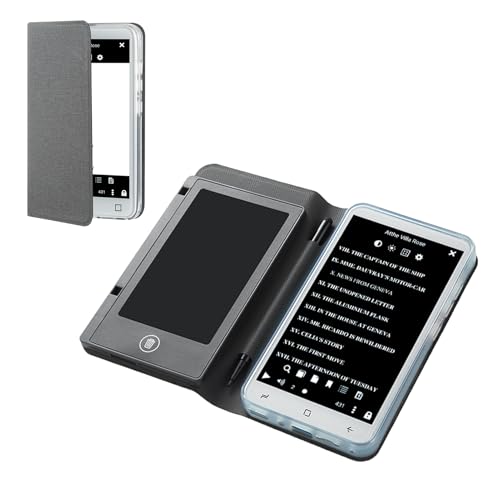 VBESTLIFE Lector Electrónico sin Tinta de 5 Pulgadas, Diseño Espacioso con Panel de Escritura y Lápiz Capacitivo, Pantalla Amigable para los Ojos para Novelas, Libros, Cómics, Batería de