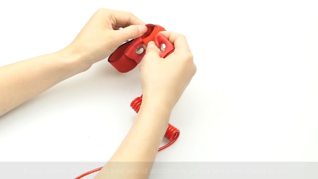 Boat Engine Kill Switch Lanyard - Replacement Safety Tether Wrist Strap For Yamaha Jet Ski, WaveRunner (Fits EW2-68348-00-00)