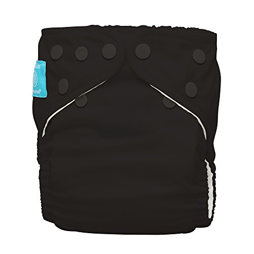 Charlie Banana Diaper avec deux inserts réutilisables, taille 1, Noir Cover