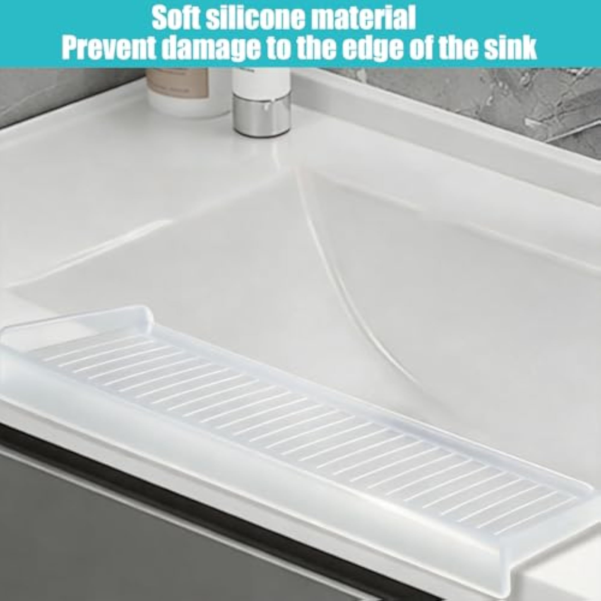 Silicone Sink Splash Guard for Kitchen Countertop