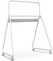 Vista 9 de Vibe 55'' Interactive Whiteboard Portable Stand, Four Lockable Wheels, Sleek Design for The Modern Office or Classroom (Blue)