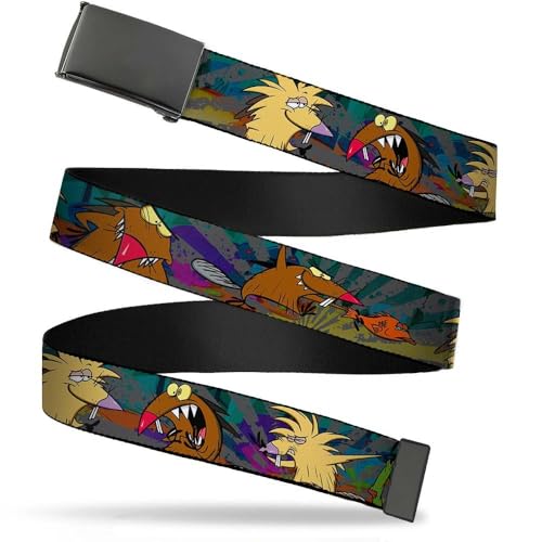 Nickelodeon mens Buckle-down Web Angry Beavers 1.25