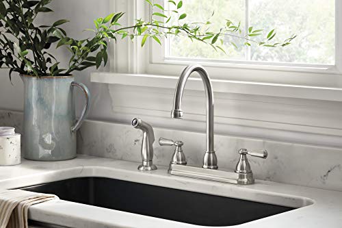 Peerless P2865Lf-Ss Elmhurst Two-Handle Kitchen Faucet With Spray Deck-Mount, Stainless #TOP3