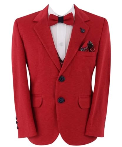Costume slim à carreaux pour garçon | Finition haut de gamme