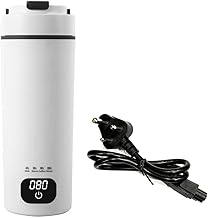 Oshotto (CK-05) 220V 300 Watts Portable Electric Water Kettle with LCD Digital 4 Variable Presets Auto Shut-off 304 Stainless Steel Liner Leak-Proof For Home, Office Travel Camping (450ml)