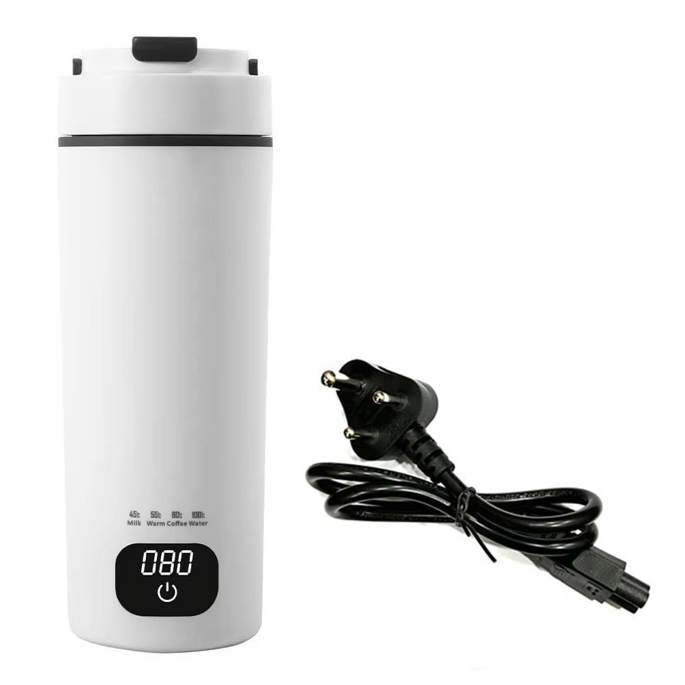 Oshotto (CK-05) 220V 300 Watts Portable Electric Water Kettle with Digital LCD 4 Variable Presets Auto Shut-off 304 Stainless Steel Liner Leak-Proof For Home, Office Travel Camping (450ml)-image-39
