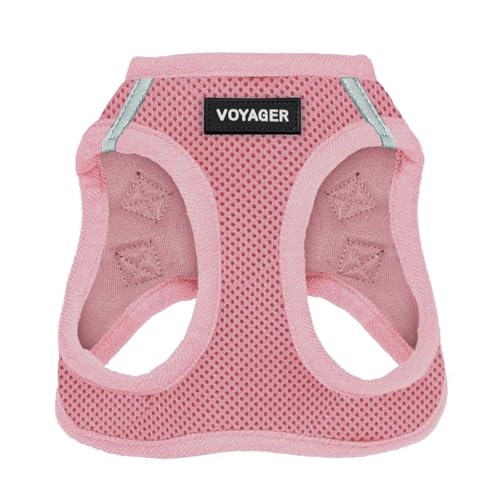 Voyager Step-In Air Hundegeschirr by Best Pet Supplies - All Weather Mesh Step in Vest Harness für kleine und mittlere Hunde, Rosa, size XS - Brust 33-37 cm