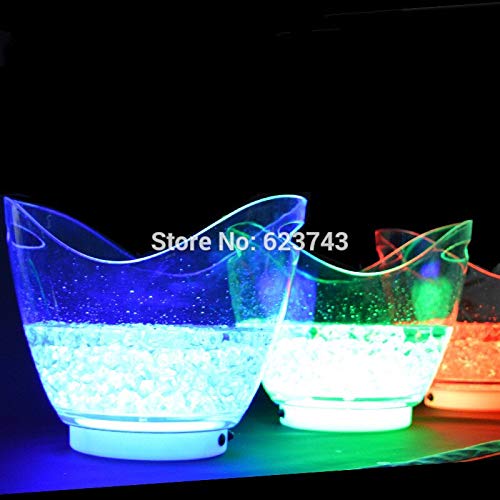 Preisvergleich Produktbild einfarbig wiederaufladbare leuchtende Eimer Champagner Bier eiskübel bar Dekoration