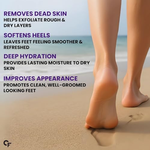 Image of Carbamide Forte Peeling & Exfoliating Foot Peel off Mask for Dry & Calloused Feet | Foot peeling mask With 15% Glycolic Acid, 4% Lactic Acid & Aloe Vera | Helps Remove Dead Skin, Soften Cracked Heels & Calluses | 1 Pair (40g)
