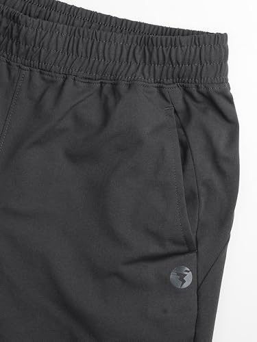 Image of TECHNOSPORT Women's Regular Fit Mid Rise Solid Track Pant with Antimicrobial, Stretchable for Gym, Workout & Sports and Regular Use