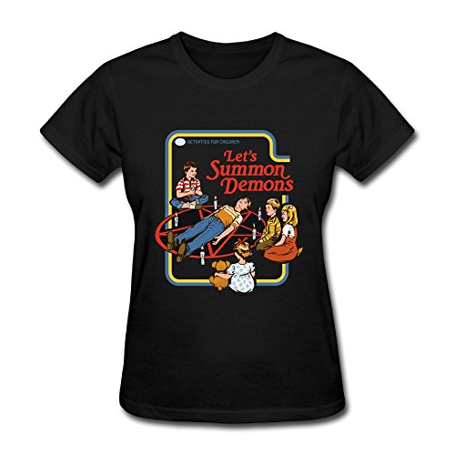 Let's summon demons very fashionable women's short sleeved t-shir…
