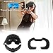 HIJIAO Silicone Cover & Face Pad for Oculus Rift S Standard Facial Pad, Reusable Sweatproof Lightproof (Black)