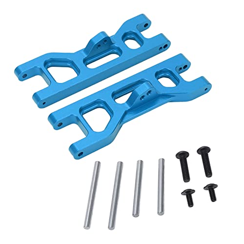 Spyminnpoo 2Pcs Rc Front Suspension Arms, Alloy Adjusting Angle Rc Suspension A Arms Parts For Ecx 2Wd 1:10 Car (Blue) #TOP3